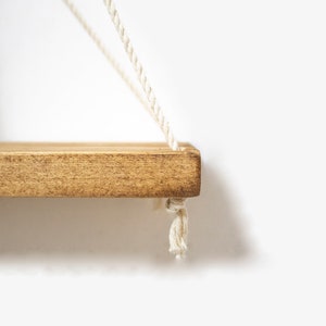 Geometric Shelves Set of 2, Rope Floating Shelf, Wall Hanging Shelves ...