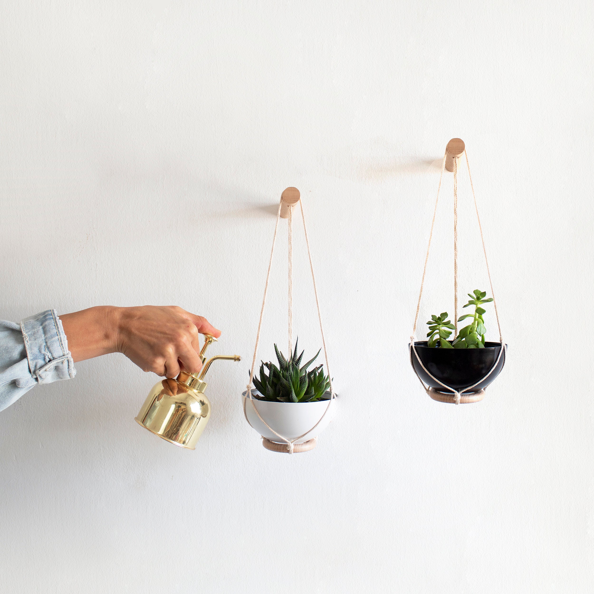 Two Mini Succulent Planters , Small Wall Planter, Wall Plant Hanger, Mini  Planter, Succulent Wall Hanging, Cactus Hanger - Etsy