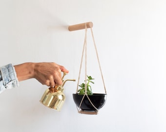 Mini Succulent Planter Wall Hanging, Small Succulent Planter, Macrame Plant Hanger,  Hanging Succulent Planter, Mini Planter