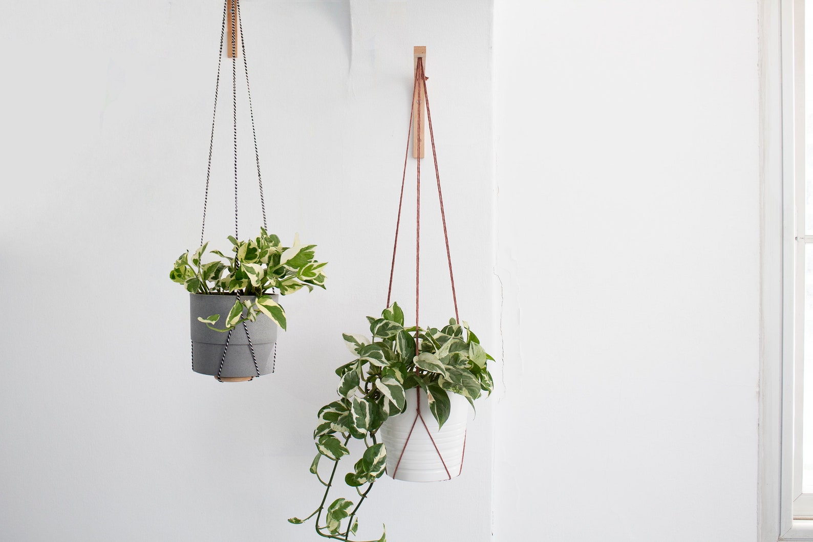 Wall Hook For Hanging Plants Wood Plant Hanger Indoor Or Etsy