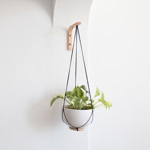 Crochet mural pour plantes suspendues, Crochet mural pour plante, Suspension pour plantes, Crochet mural pour jardinière, Support pour plante en bois, Crochet pour plante en bois