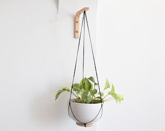 Wall Hook For Hanging Plants, Wall Plant Hanger Hook, Plants Hanger, Wall Hook For Planter, Wood Plant Holder, Wooden Plant Hook