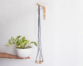 Wall Hanging Plant Holder, Wall Plant Hanger, Wooden Plant Holder, Hanging Plant Holder, Wall Hook For Hanging Plants, Plant hook