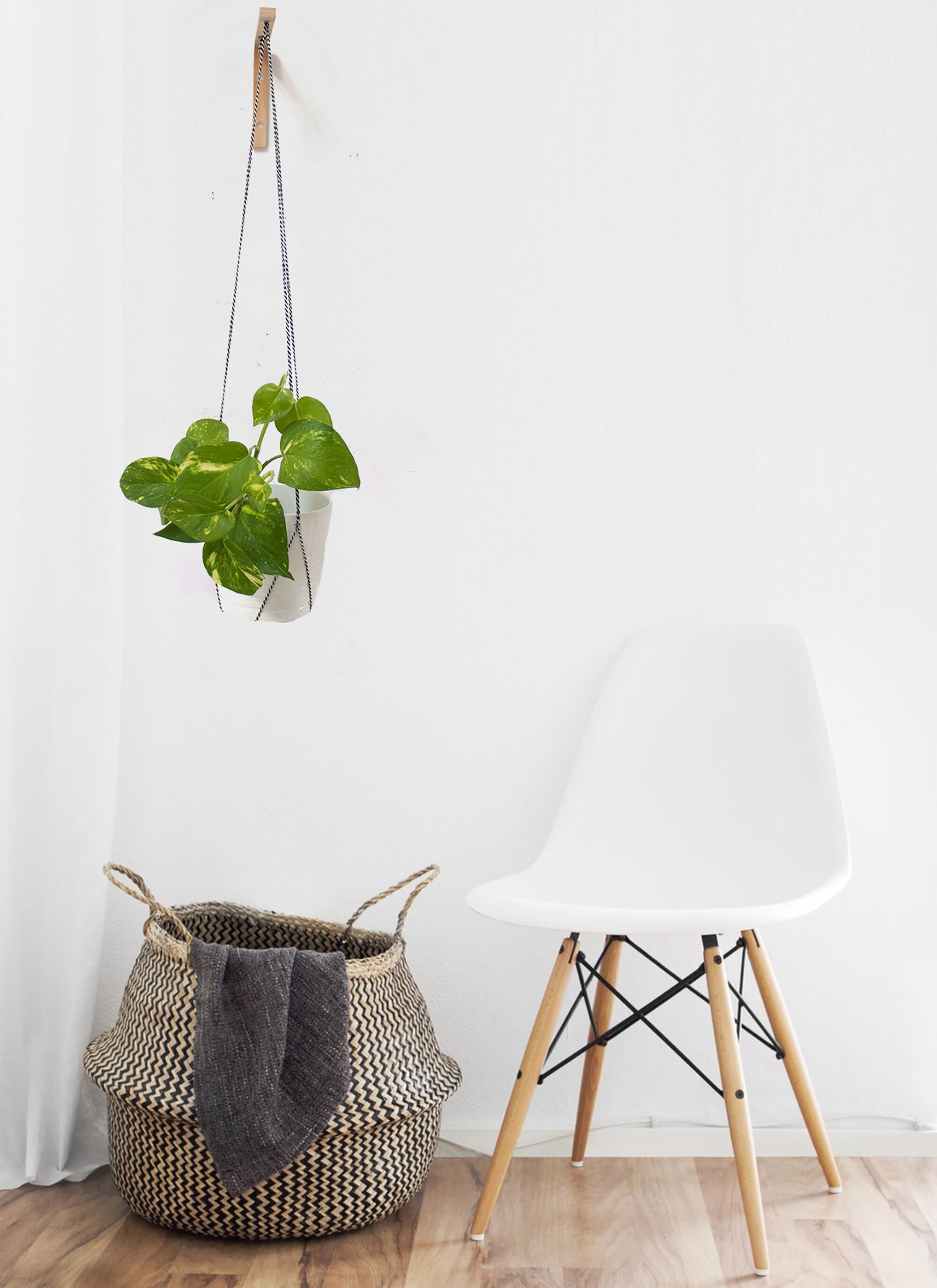 Wall Hook For Hanging Plants Wood Plant Hanger Indoor Or Etsy