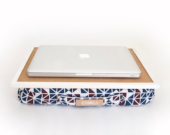 Bandeja de computadora portátil para la cama Bandeja de computadora portátil con escritorio de cojín con bandeja de servicio de almohada con escritorio ergonómico de cojín para computadora portátil