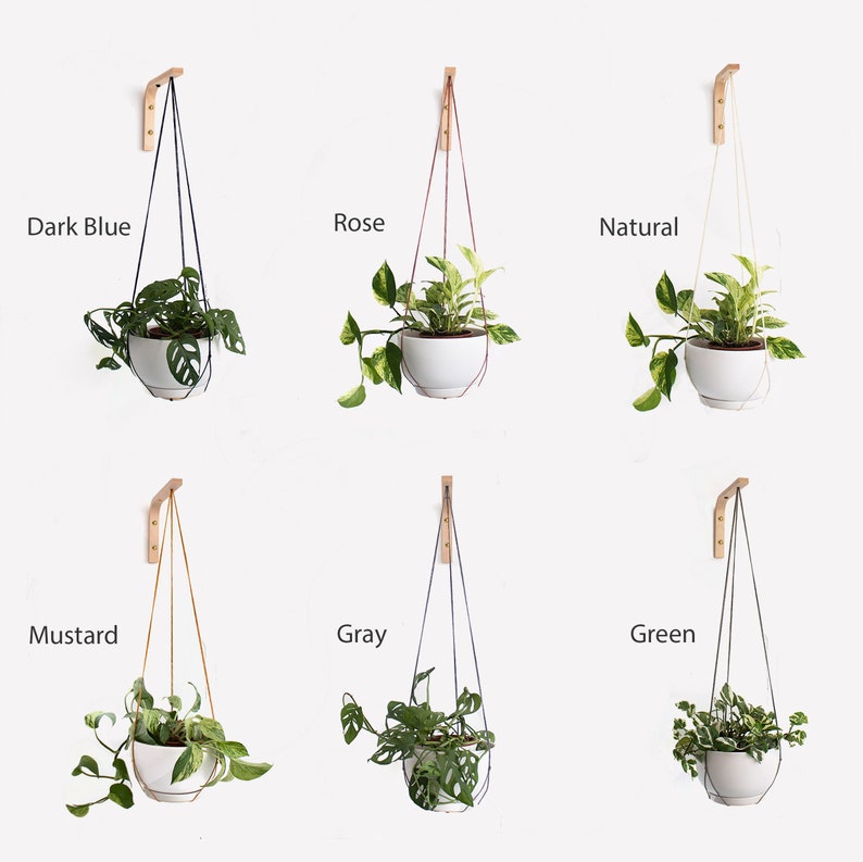 Wall Hanging Plant Holder Wall Plant Hanger Wooden Plant Etsy