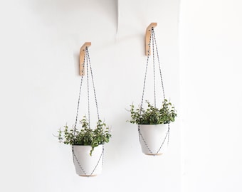 Wall Plant Hanger Mini Set Of 2, Wall Hook For Hanging Plants, Small Plant hanging, Hanging Plant Holder, Wooden Plant Hook, Plant Holder