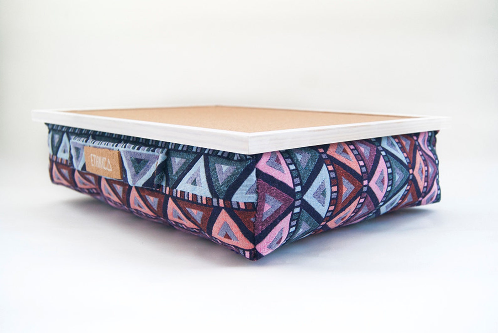 On Sale Laptop Tray With Cushion Lapdesk Serving Tray Wooden Etsy