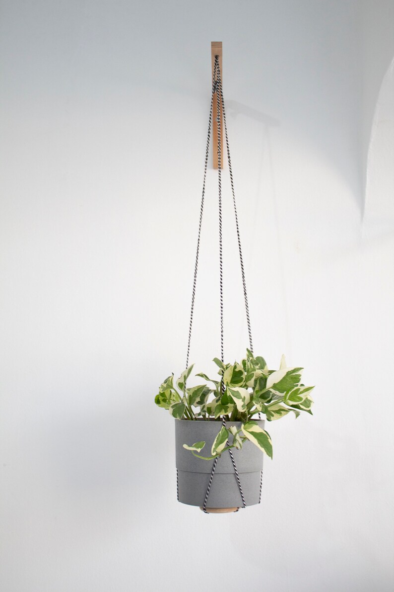 Wooden Plant Hook Wall Hanging Planter Indoor Wooden Plant Etsy