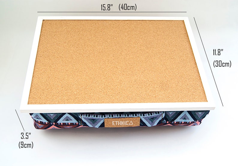 On Sale Laptop Tray With Cushion Lapdesk Serving Tray Wooden Etsy