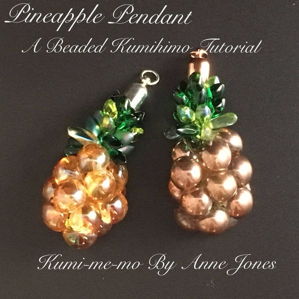 Pineapple Pendant - A Beaded Kumihimo Tutorial