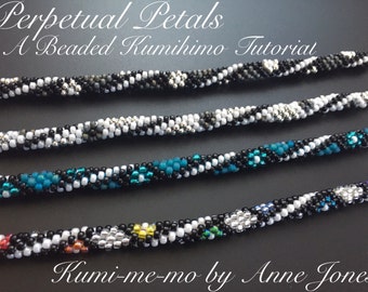 Perpetual Petals Beaded Kumihimo Tutorials