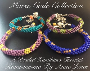Morse Code Collection - Beaded Kumihimo Tutorial Bundle Offer