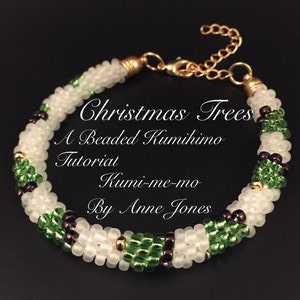 Christmas Trees Beaded Kumihimo Tutorial