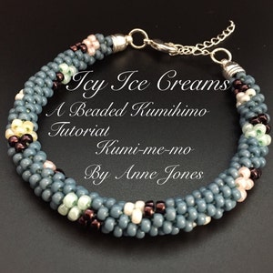 Icy Ice Creams Beaded Kumihimo Tutorial image 1