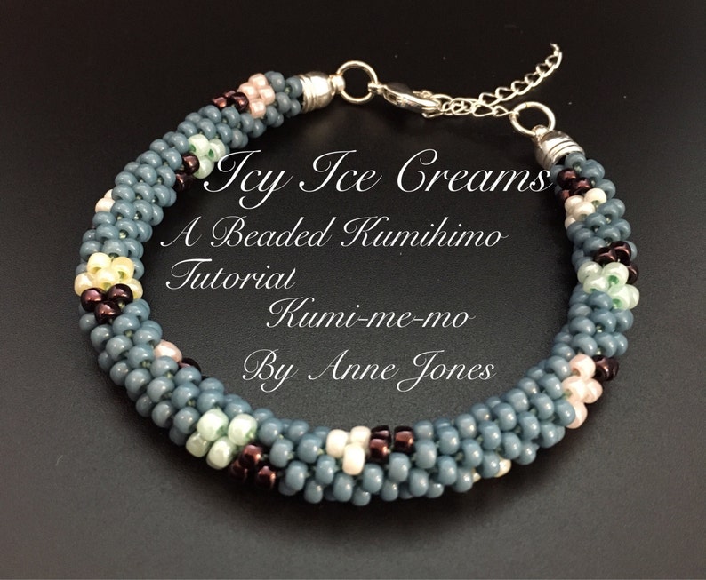 Icy Ice Creams Beaded Kumihimo Tutorial image 1