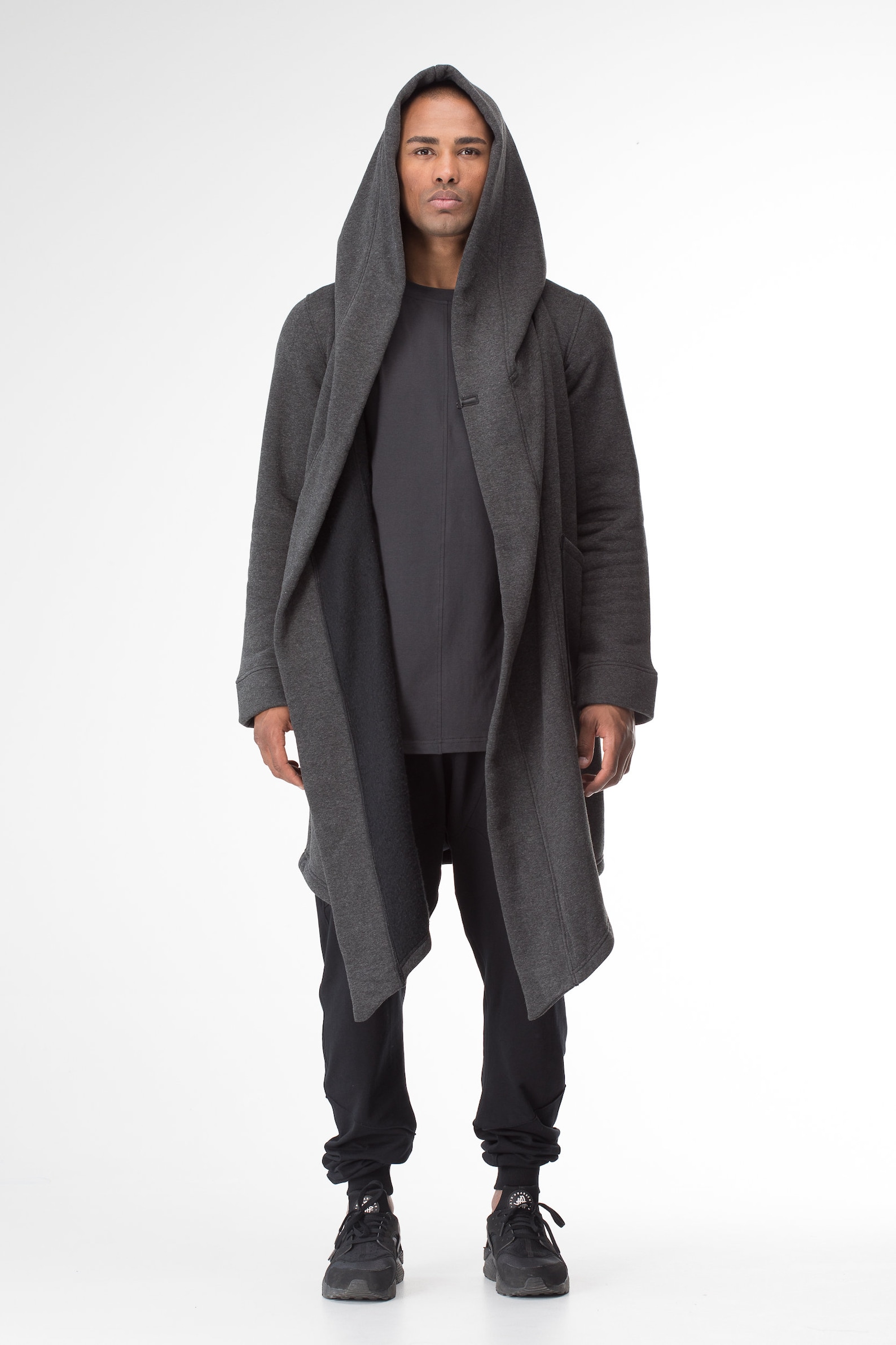 Oversized Hooded Coat Assassin Clothing Style Cyberpunk Long - Etsy