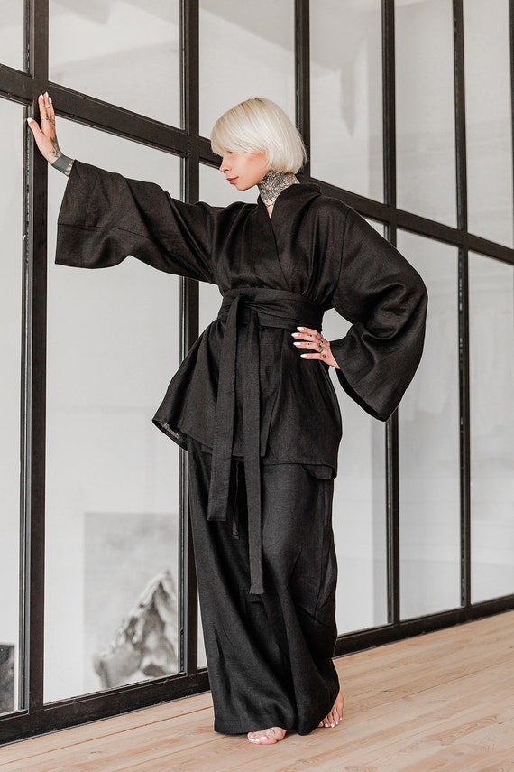 Kimono Mujer Negro