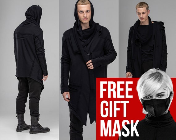 male hooded cloak