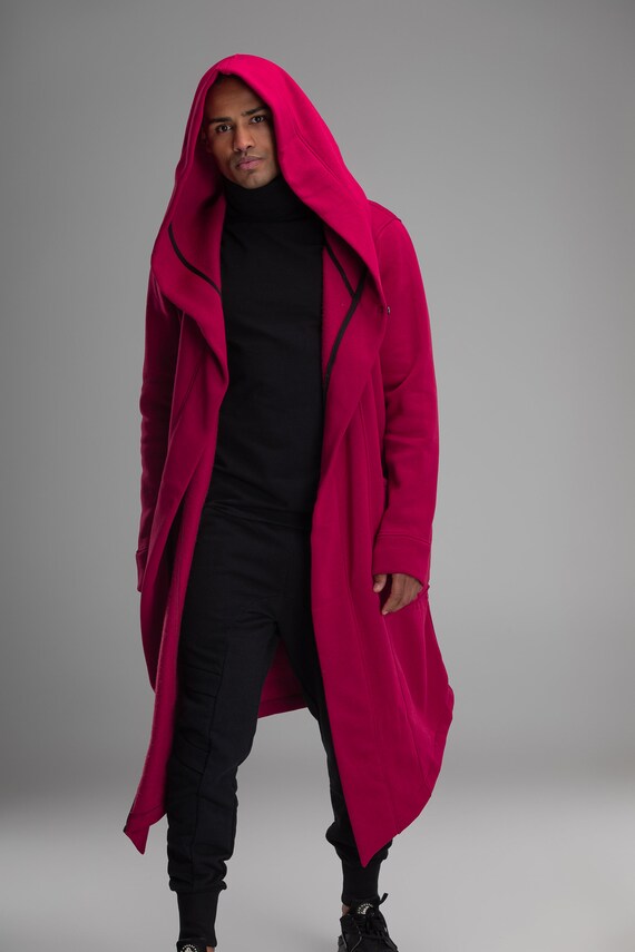 Mens Cloak With Hood Sci-fi Oversized 
