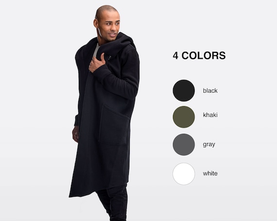 Coat Long Jacket Cloak Cape Duster Outwear for Holiday Black