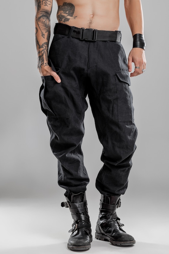 LV x YK Monogram Painted Dots Cargo Pants - Men - Ready-to-Wear