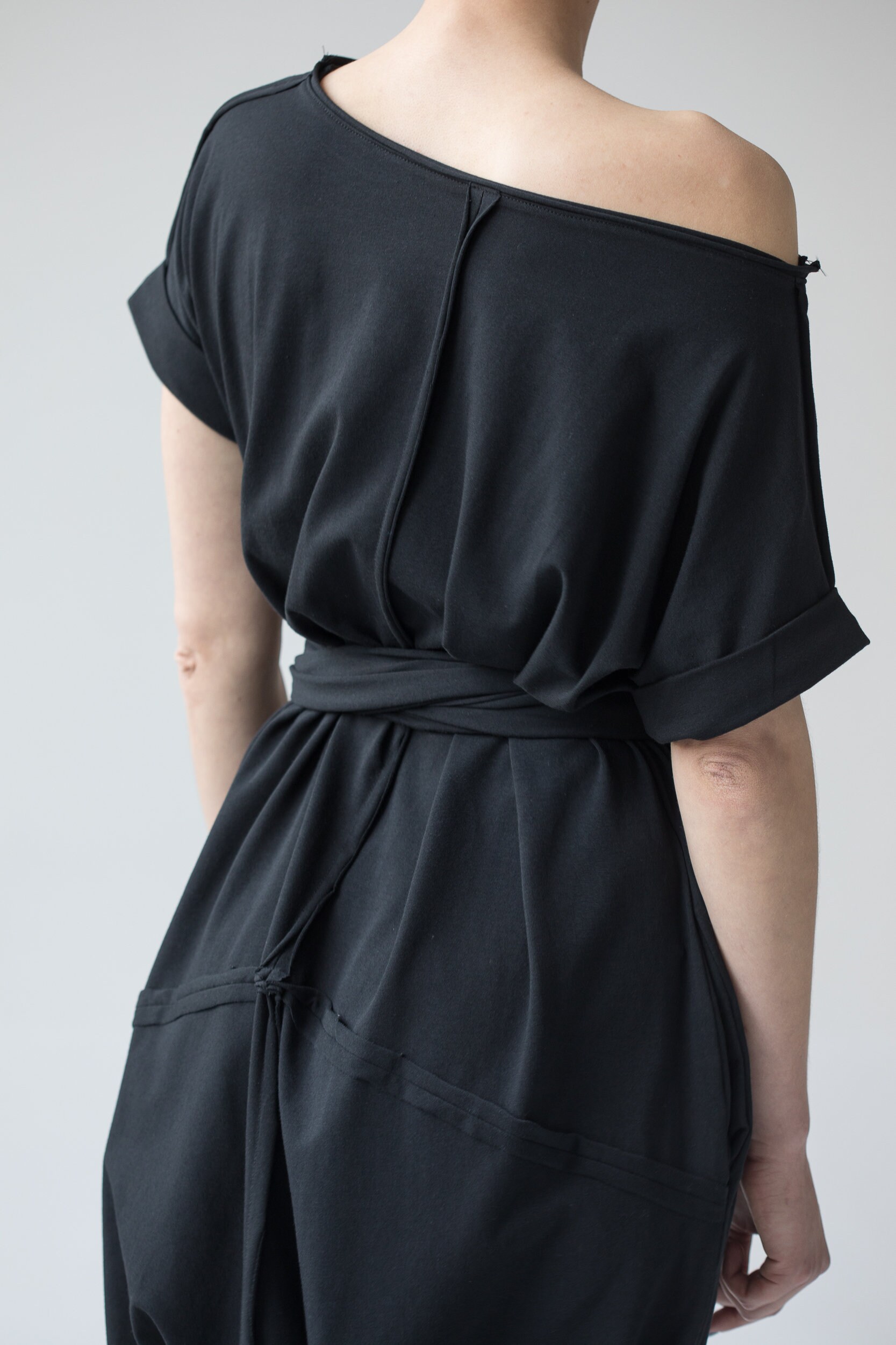 Black cotton jumpsuit women one piece adult onesie overalls Etsy