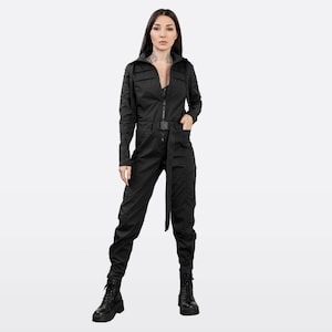 Relaxed Fit Techwear Women Joggers With Adjustable Buckles and