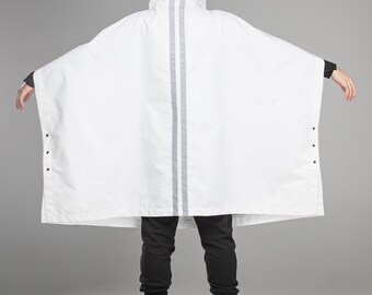 White Rain Jacket Waterproof Cloak With 
