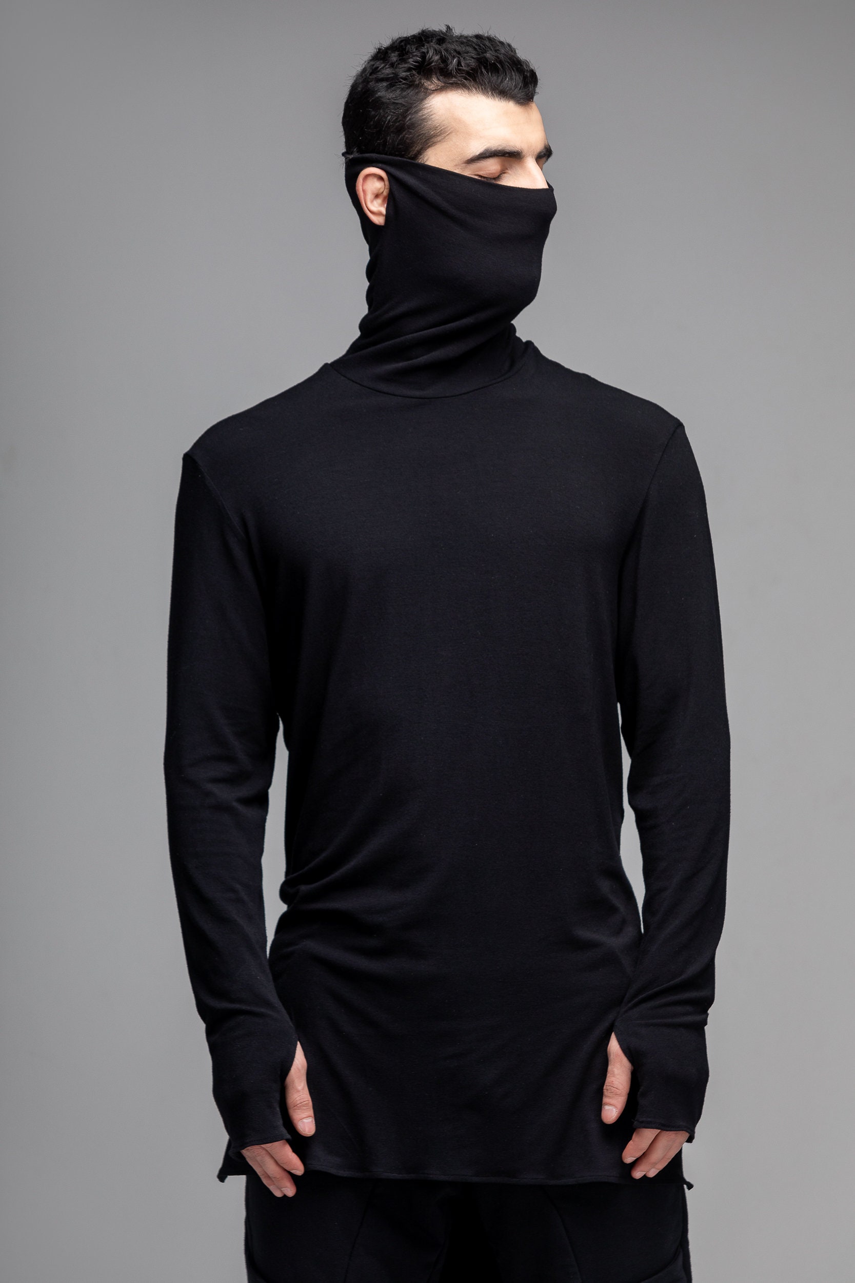 Turtleneck thumb hole shirts Clearance