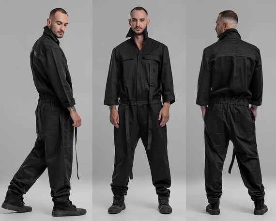 Men Workwear Overall Mechanic Jumpsuit 