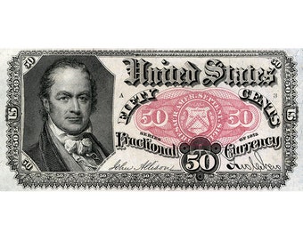 AMAZING Replica United States 50c Fractional Currency Bank Note Copy v.4
