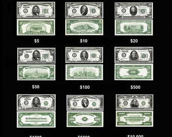 AMAZING Replica 1928 Federal Reserve Bank Note Set