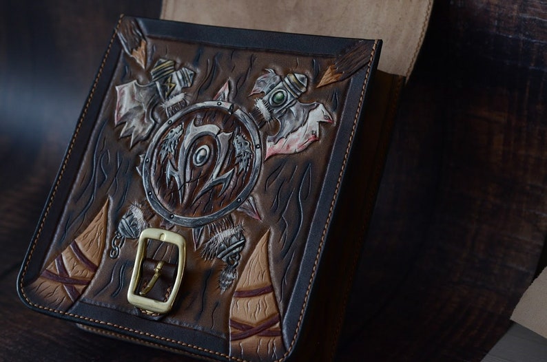 Handmade natural leather bag stylished by World of Warcraft Etsy