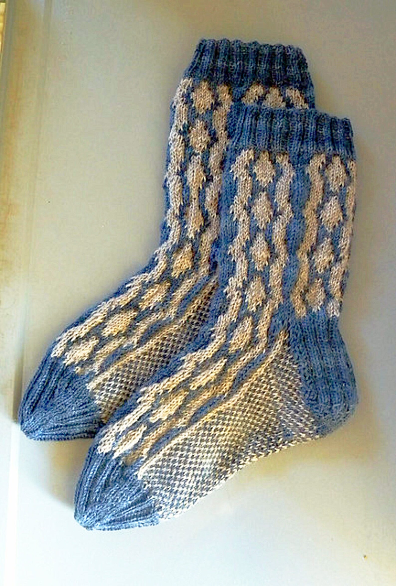 Fair Isle Socks Knitting Pattern Stranded Colorwork in Etsy