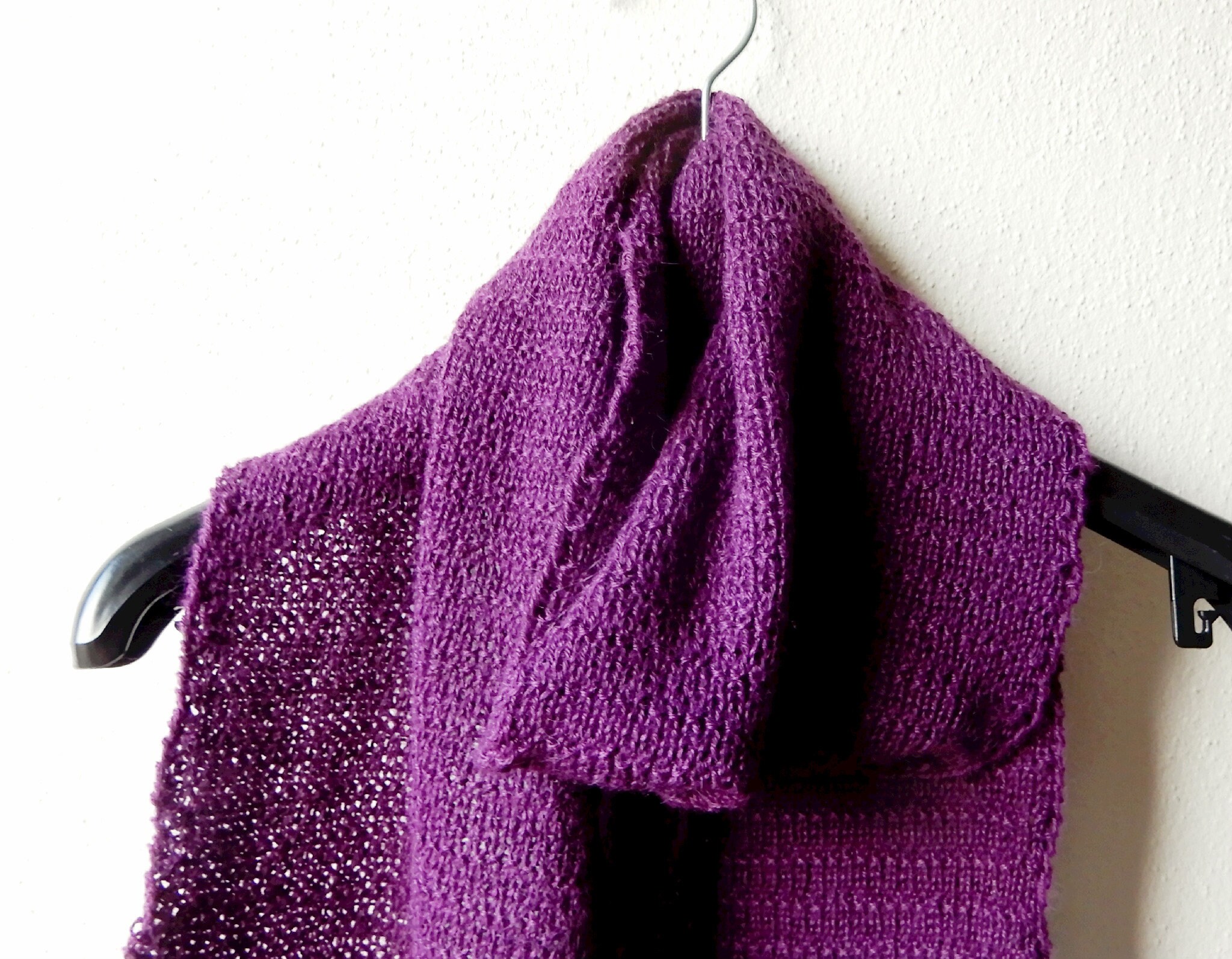 Reversible Scarf Knitting Pattern Downloadable PDF Any Yarn Etsy