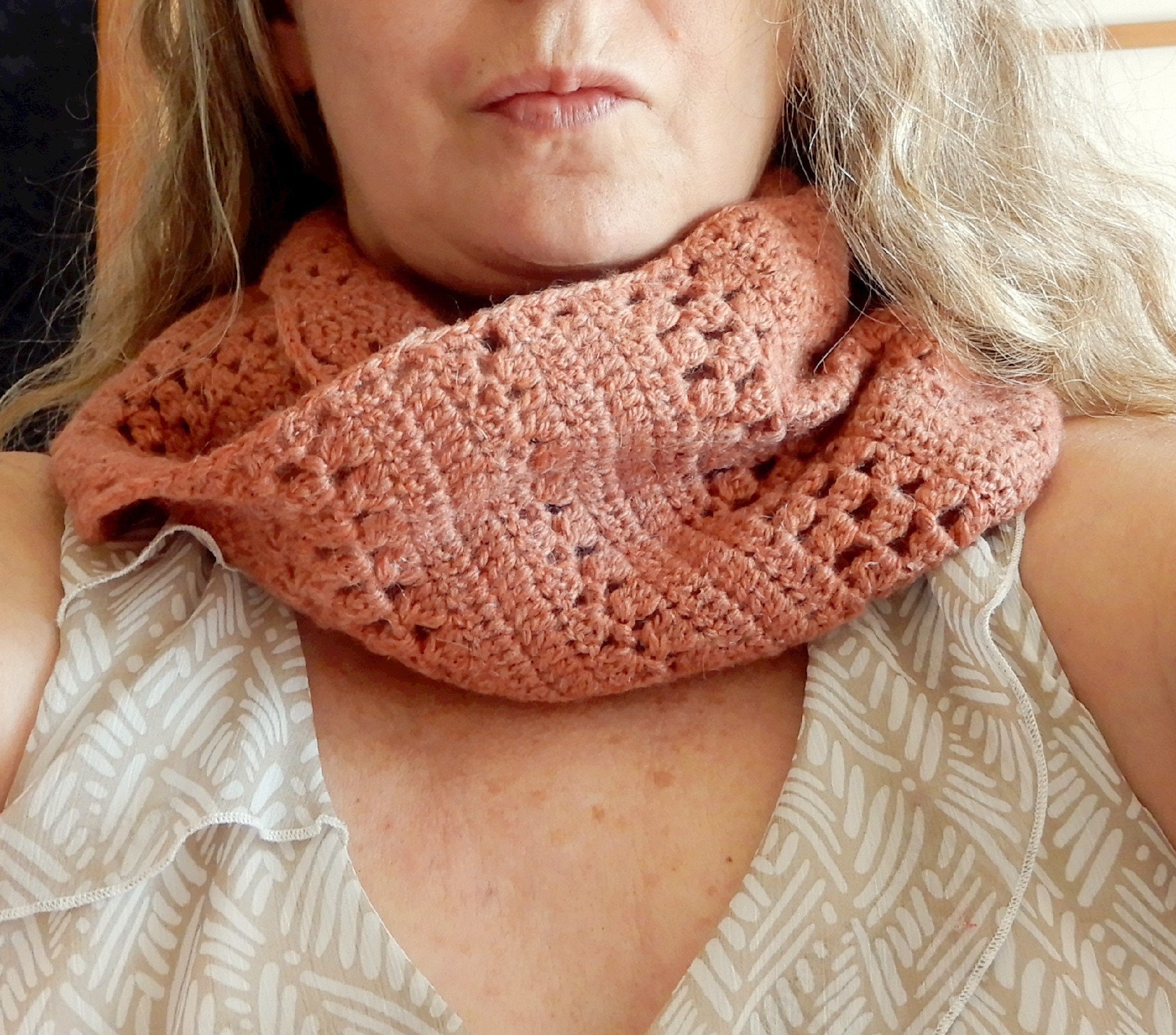 Crochet Cowl pattern in DK weight yarn easy pattern for a Etsy