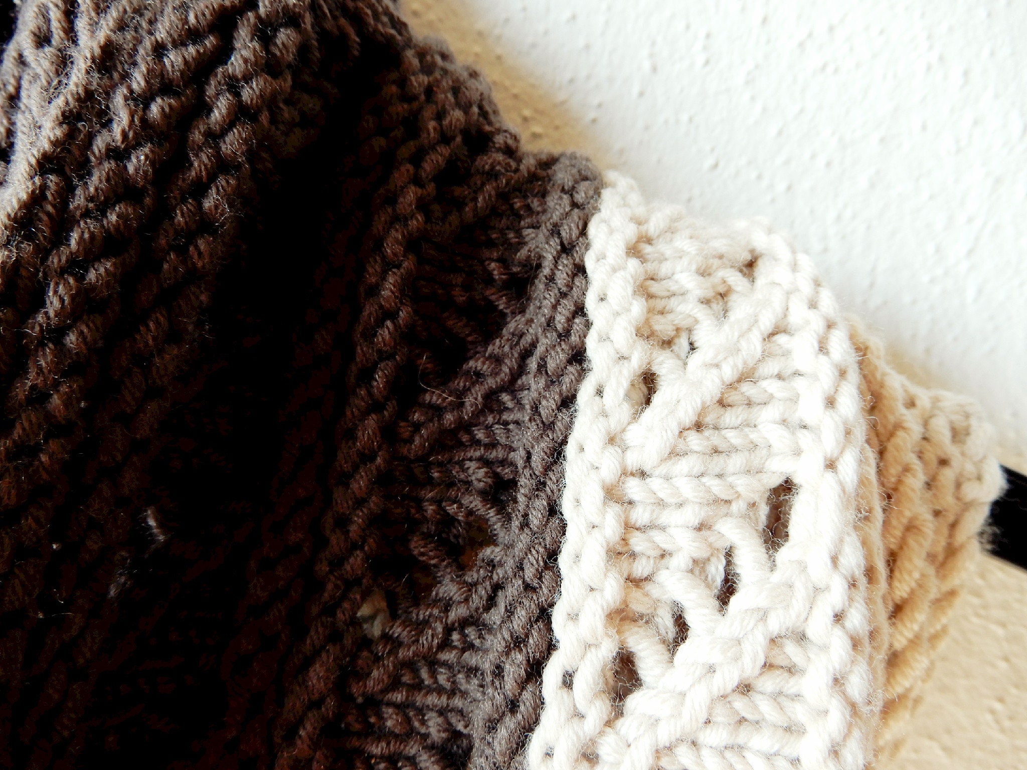 Infinity Scarf Knitting Pattern in aran weight wool in two Etsy