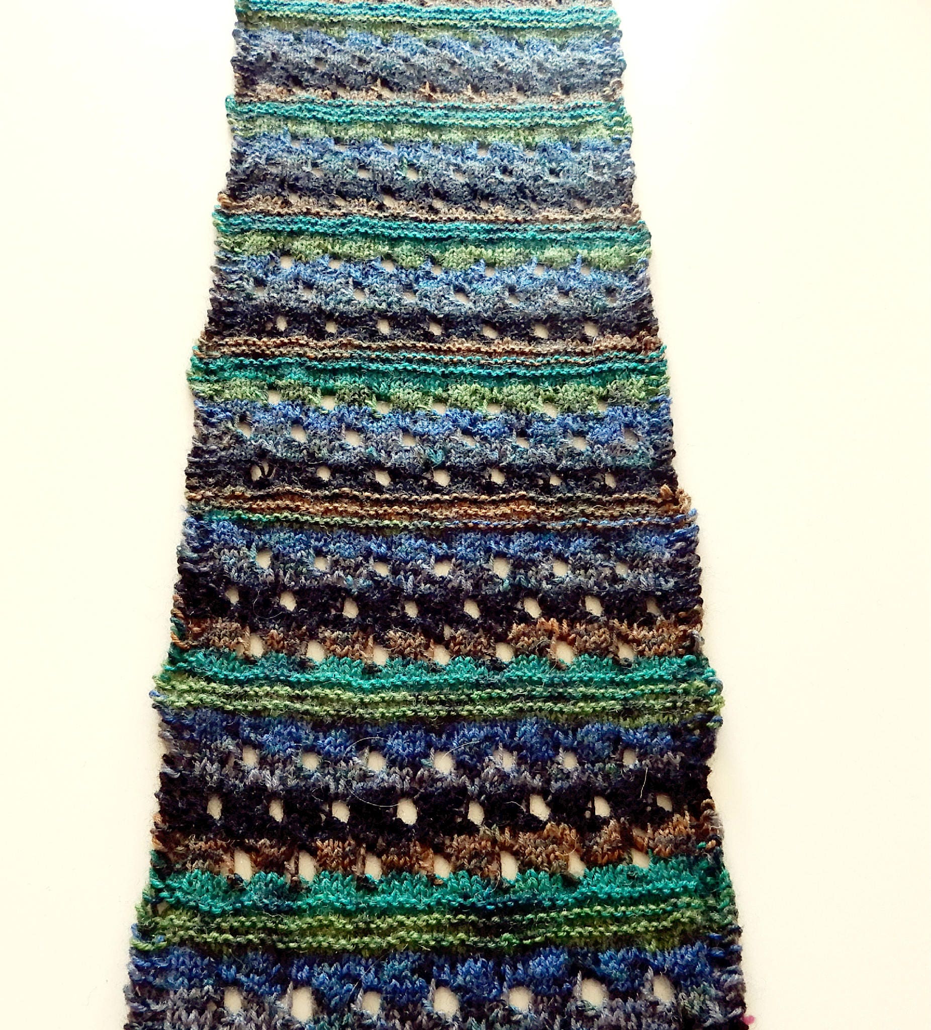 Lacy Scarf knitting pattern using fingering weight sock yarn Etsy