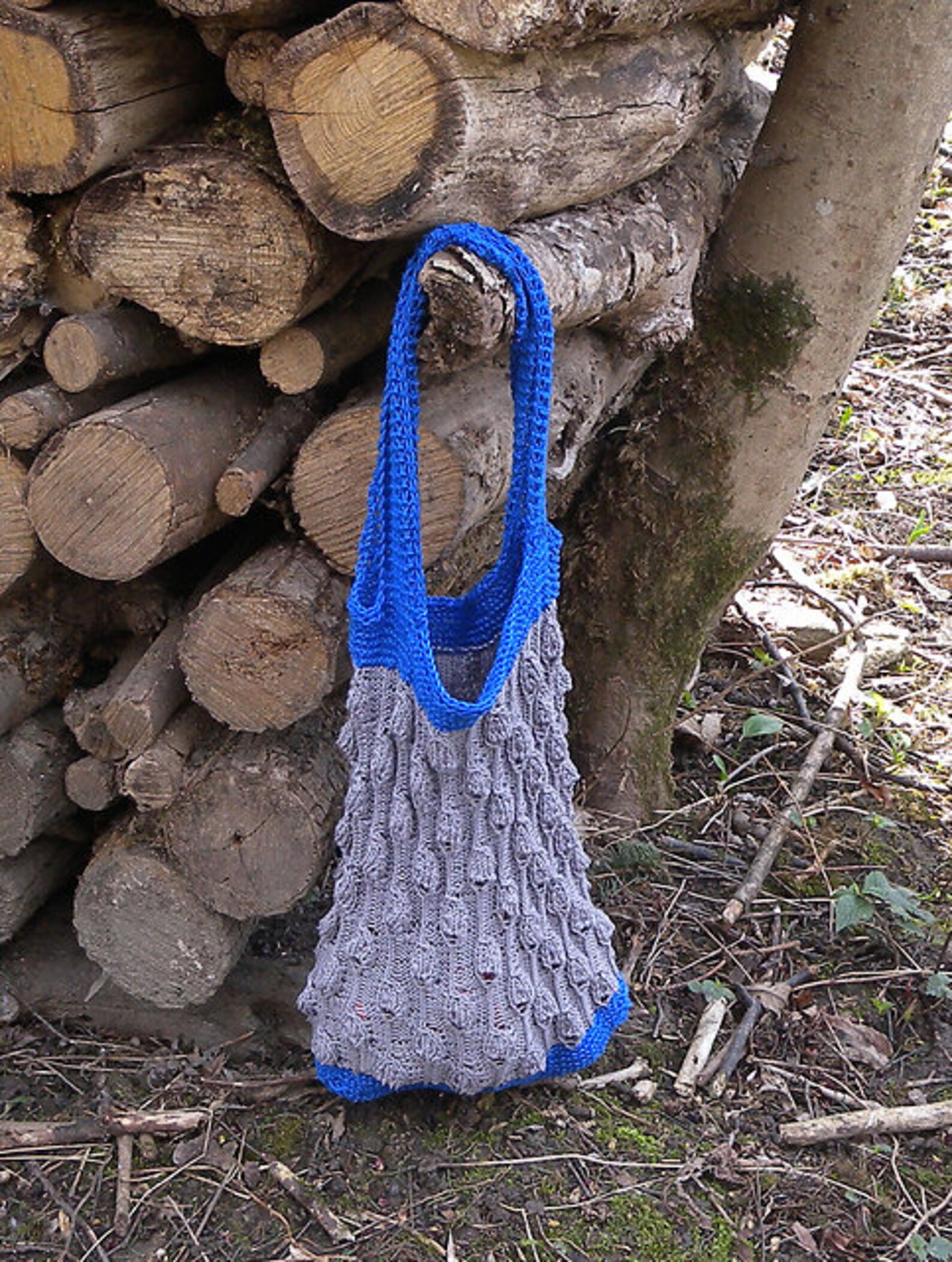 Market Bag Knitting Pattern Stretchy Tote Sack Shopping Bag Etsy
