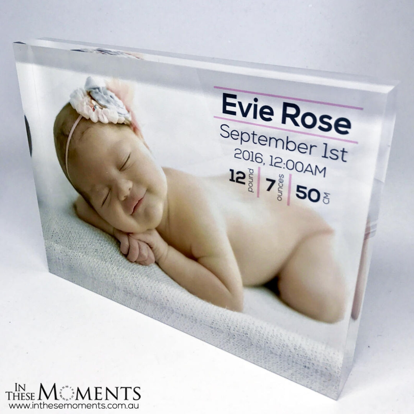 Acrylic Photo Block / Glass Block Personalised Photo Frame Etsy