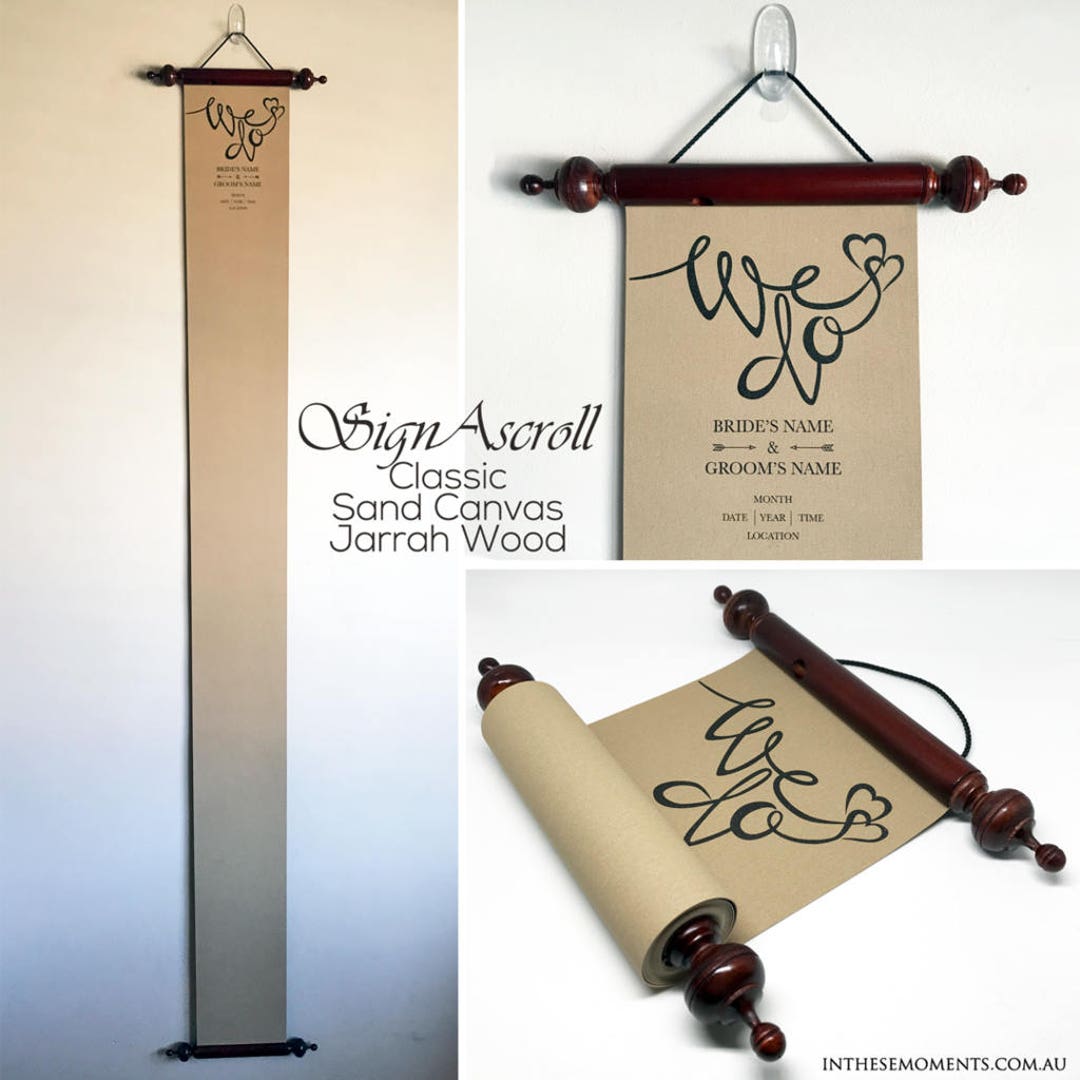 Signascroll ™ Wedding & Birthday Guest Book Alternative - Etsy Australia