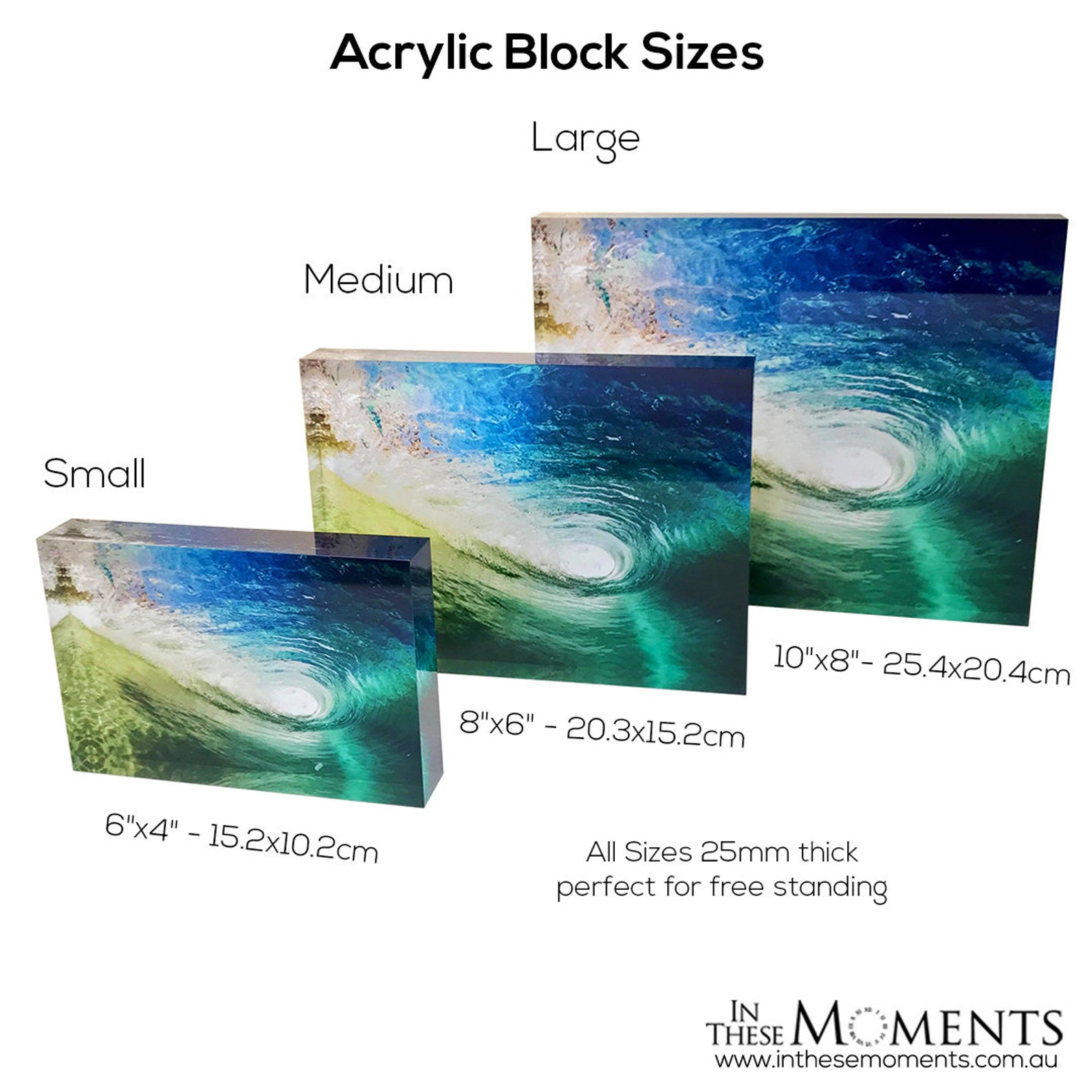 Acrylic Photo Block / Glass Block - Personalised Photo Frame - Etsy