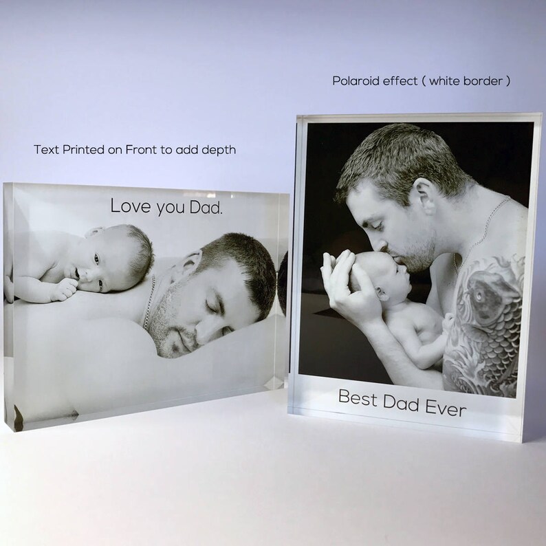 Acrylic Photo Block / Glass Block - Personalised Photo Frame - Etsy