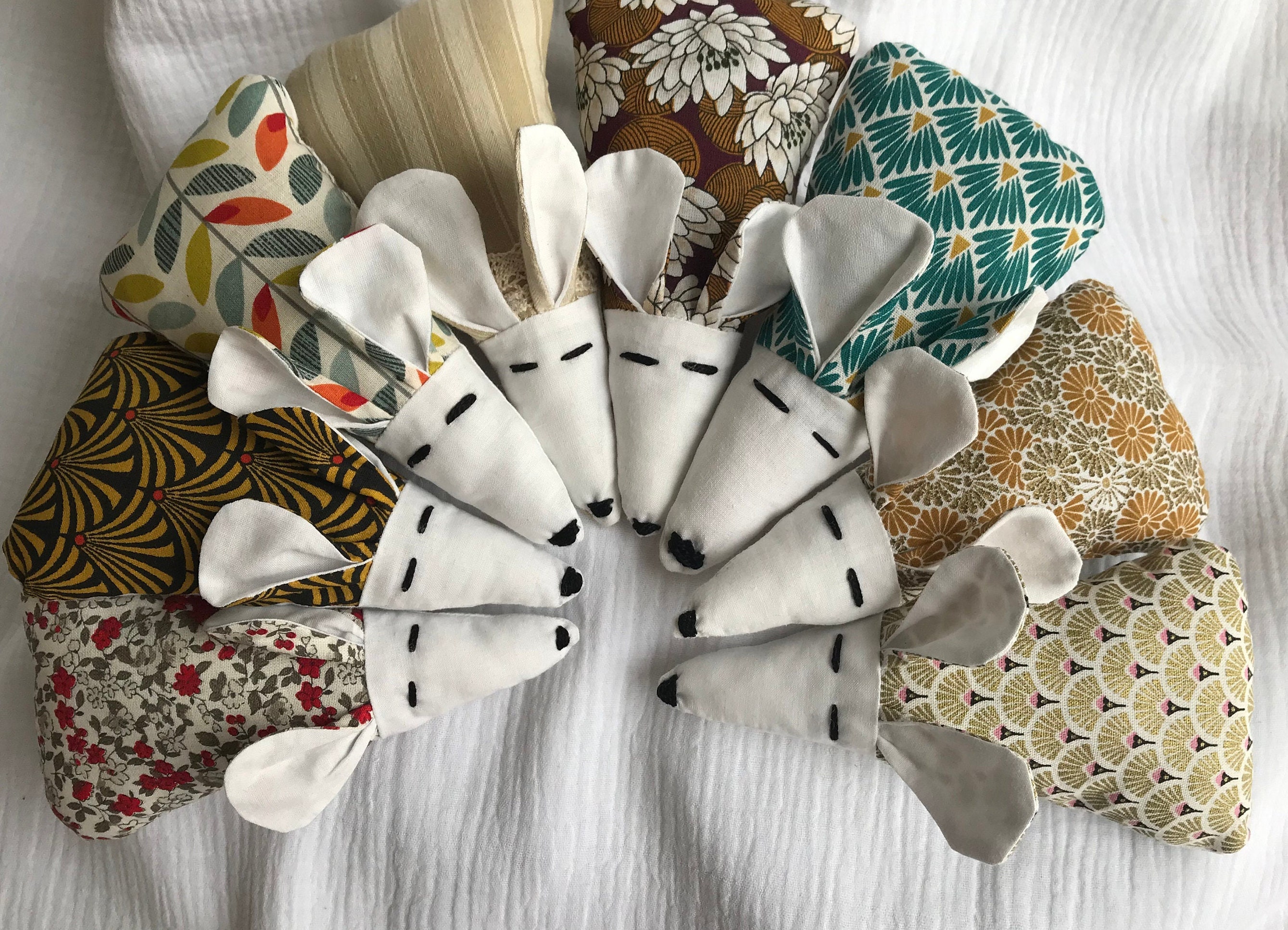 Souris en Tissu Parfumée à La Lavande - Sachet de Séchée Petite Souris Décorative Petit Cadeau Au Pa