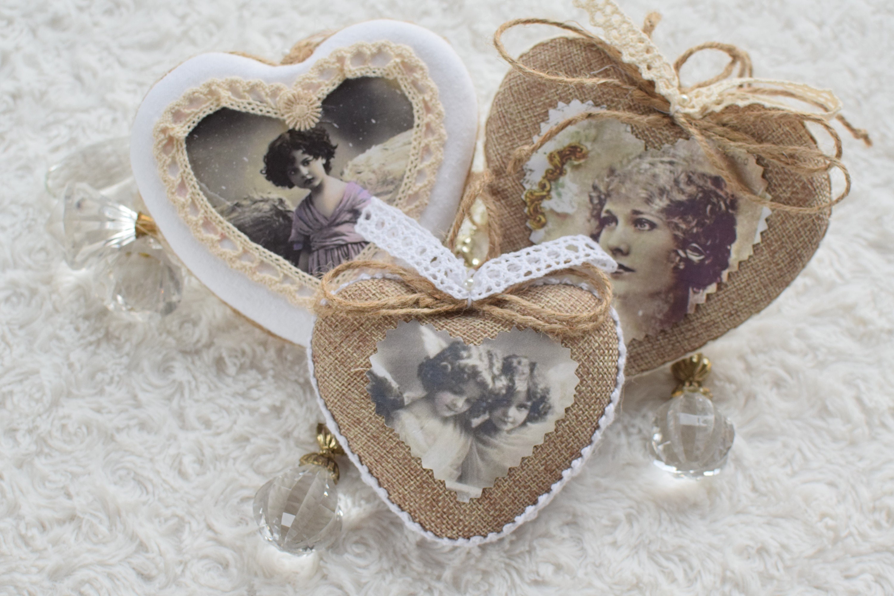 Cœur Décoratif Image Romantique, Ornement Shabby