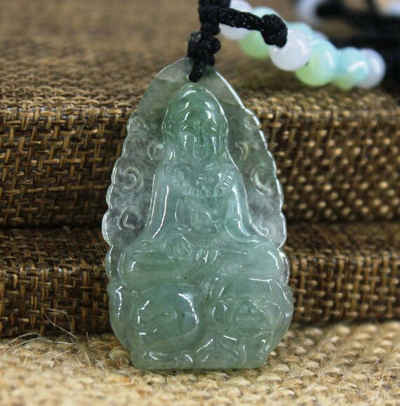 Certified Natural Ice Jadeite Emerald Jade Tablet Translucent Dragon-Pixiu Pendant \u300aGrade A\u300b 10% OFF