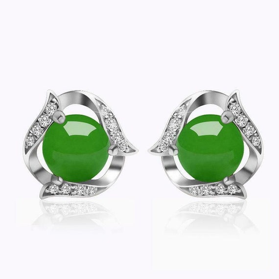 10% OFF- Certified Natural Green Emerald A Jade P… - image 4