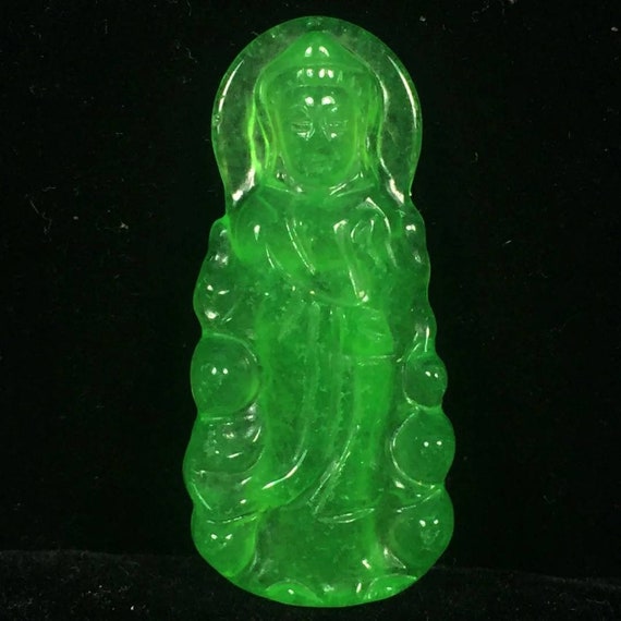 10% OFF- Certified Natural Icy Green Jadeite Emer… - image 3
