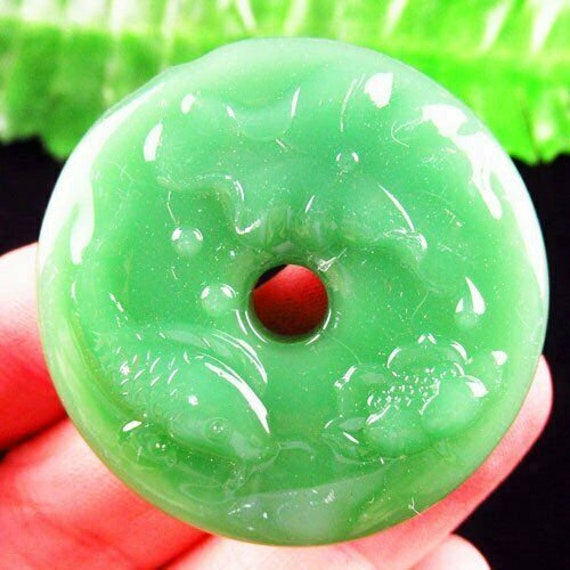 10% OFF- Certified Natural Green Emerald A*Jade H… - image 1